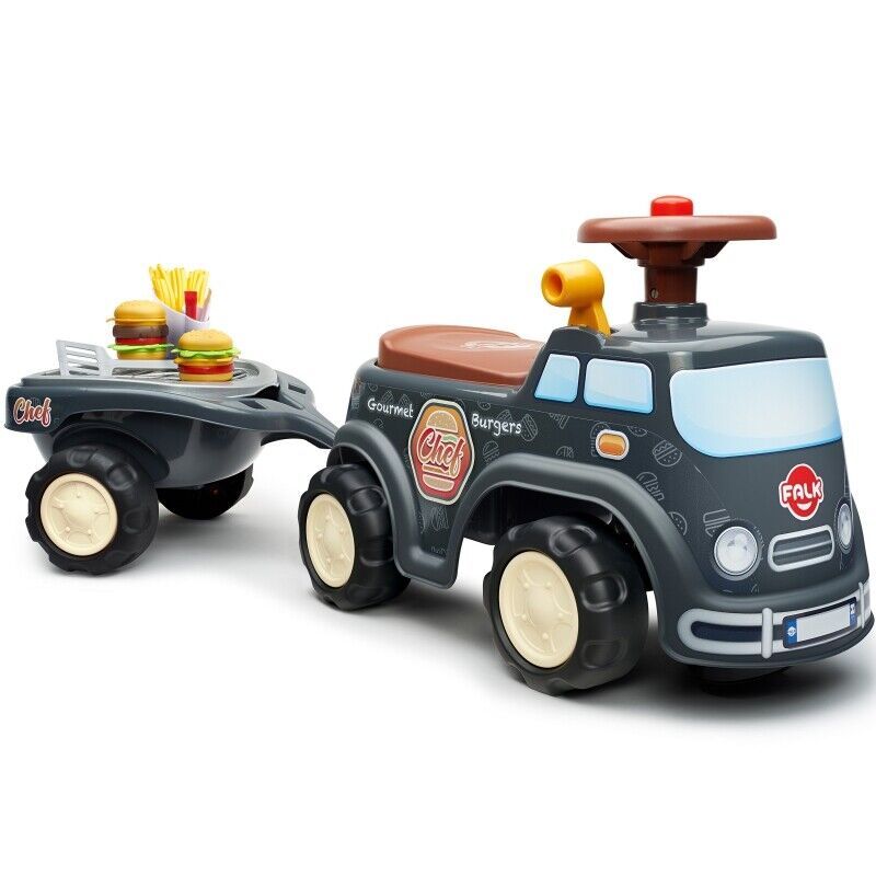 Revamped Falk Rider Food Truck: Now Serving Hamburgers with Open Seating for 1 Year!