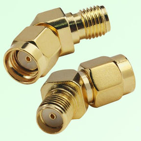 45° Degree Angles RP SMA Male to Female SMA Connector TekShack