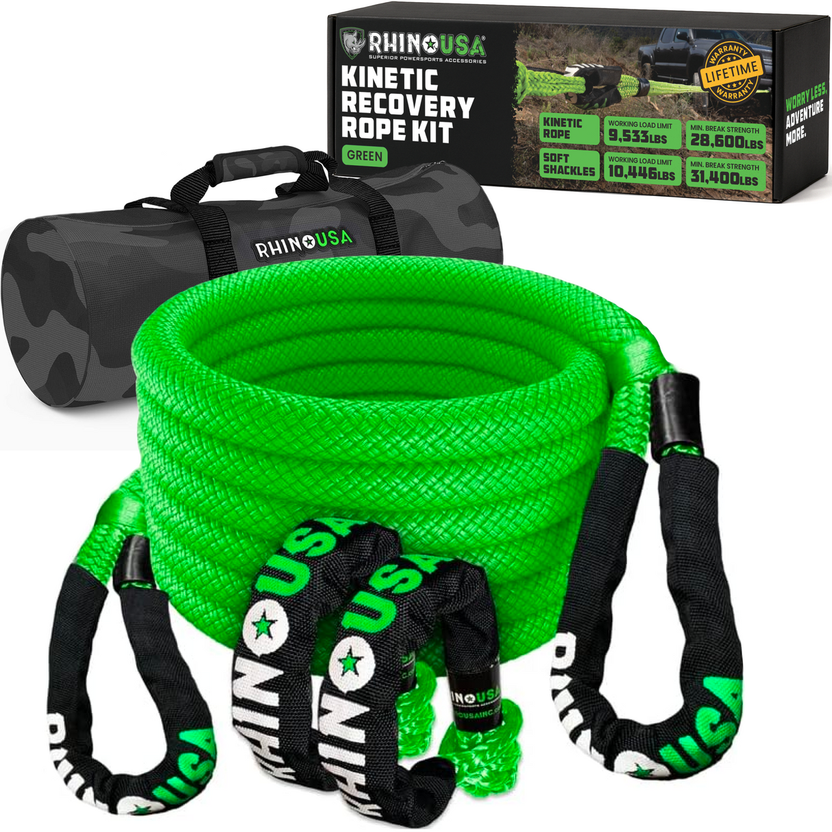 7/8" x 30' Kinetic Rope Recovery Kit