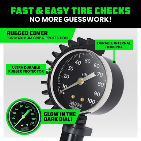 100 PSI Tire Inflator Gauge