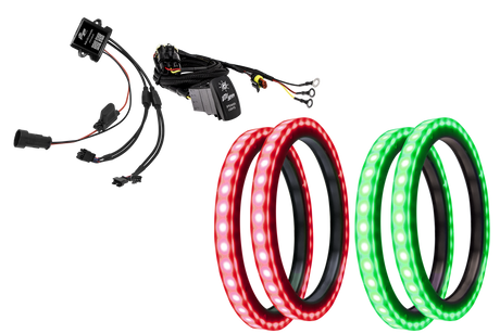 8" RGB LED Speaker Rings (Pair) | UTVS-8LSR UTV Stereo