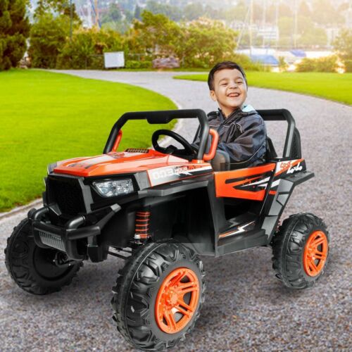 Ride in Style: 2 Seater Kids Electric Car with RC, Music, and APP Control by LUCKYERMORE