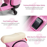 Ride in Style: Pink 6V Kids Vespa Scooter with Training Wheel and Headlight