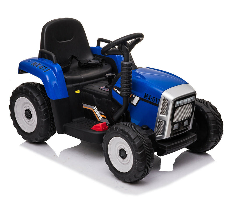 Ride in Style with the LUCKYERMORE 12V Electric Tractor Trailer for Kids