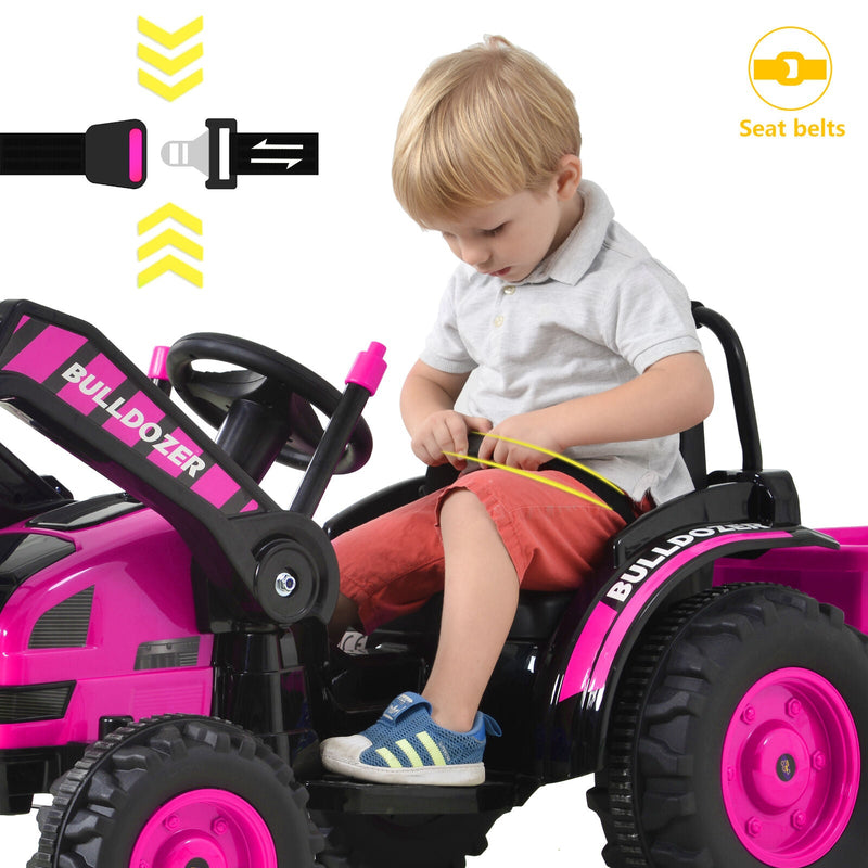 Ride-On Bulldozer Toy with Digger Scoop for Toddlers - Perfect for Construction Playtime!