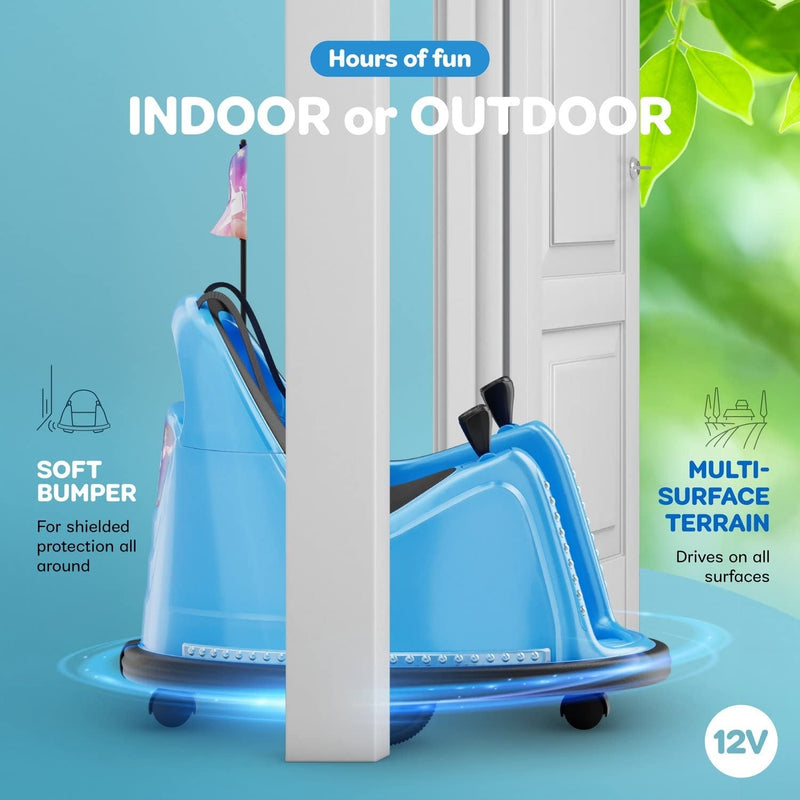 12V Electric Ride-On Car for Toddlers and Kids, 2-Speed, Ages 1-5 Years