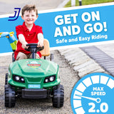 6V Electric Ride-On Golf Cart for Toddlers with Golf Clubs and Balls, Ages 3 and Up