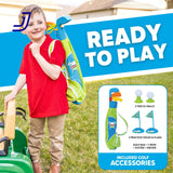 6V Electric Ride-On Golf Cart for Toddlers with Golf Clubs and Balls, Ages 3 and Up