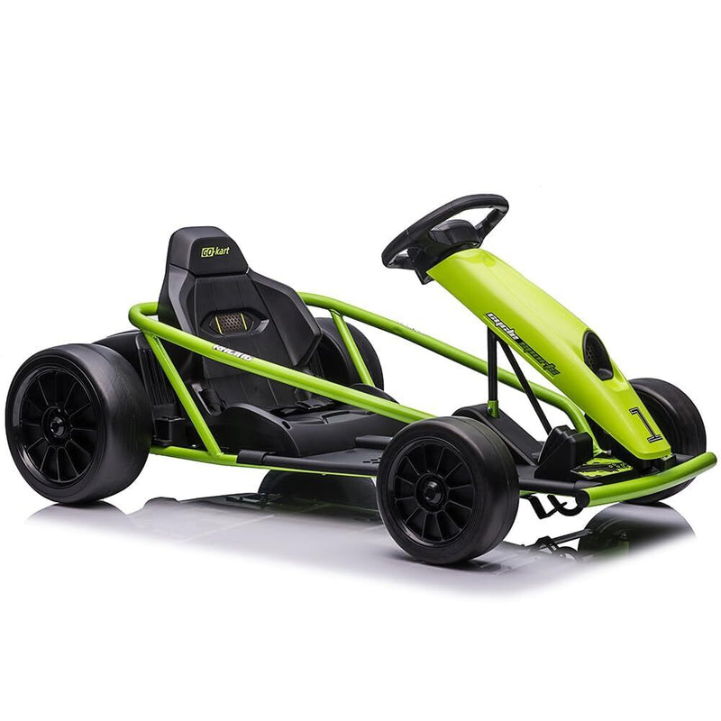 24V Electric Ride-On Go-Kart for Kids High-Speed Drifting Car Toy