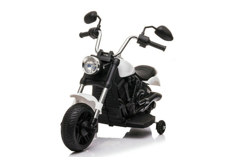 Kids Ride-On Harley Chopper Style Bike with Safety Training Wheels and 6V Battery