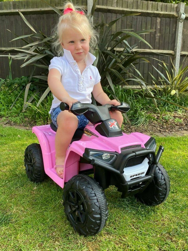 Kids Quad ATV Ride-On Toy Bike with 6V Battery and Four Wheels