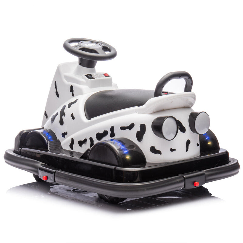 Ride-On Motorized Bumper Car with Integrated System and Cute Design for Ages 3-5
