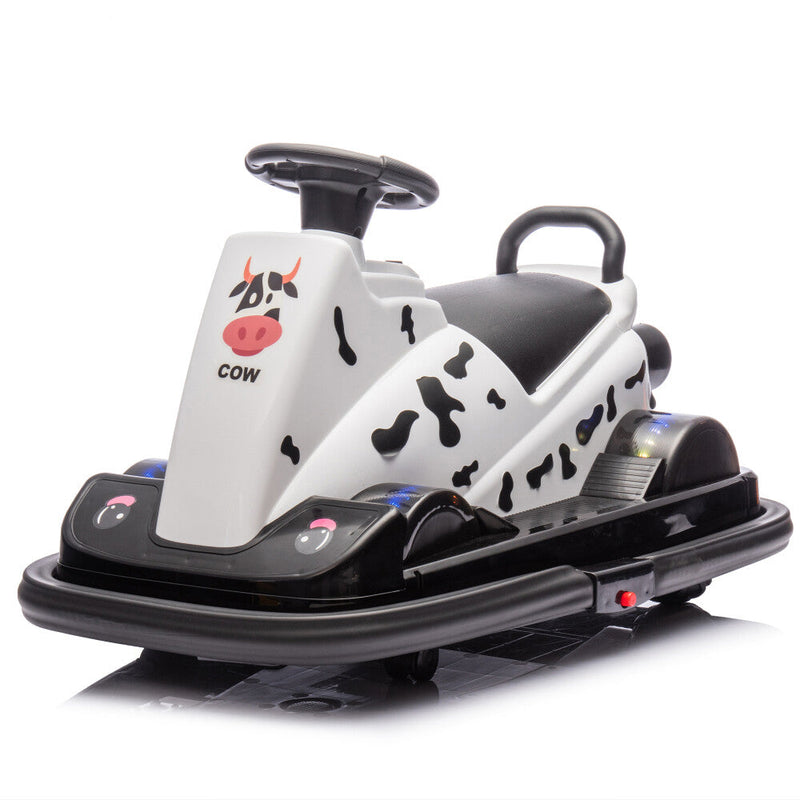 Ride-On Motorized Bumper Car with Integrated System and Cute Design for Ages 3-5