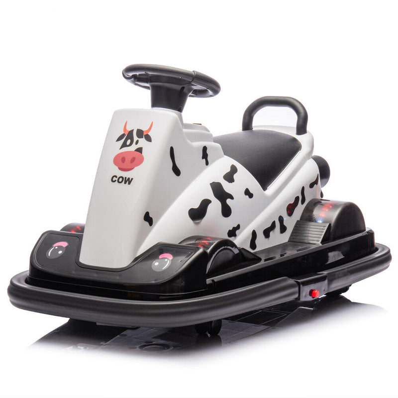 Ride-On Motorized Bumper Car with Integrated System and Cute Design for Ages 3-5