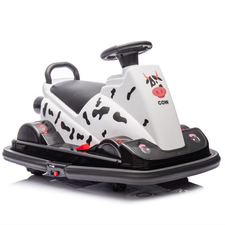 Ride-On Motorized Bumper Car with Integrated System and Cute Design for Ages 3-5