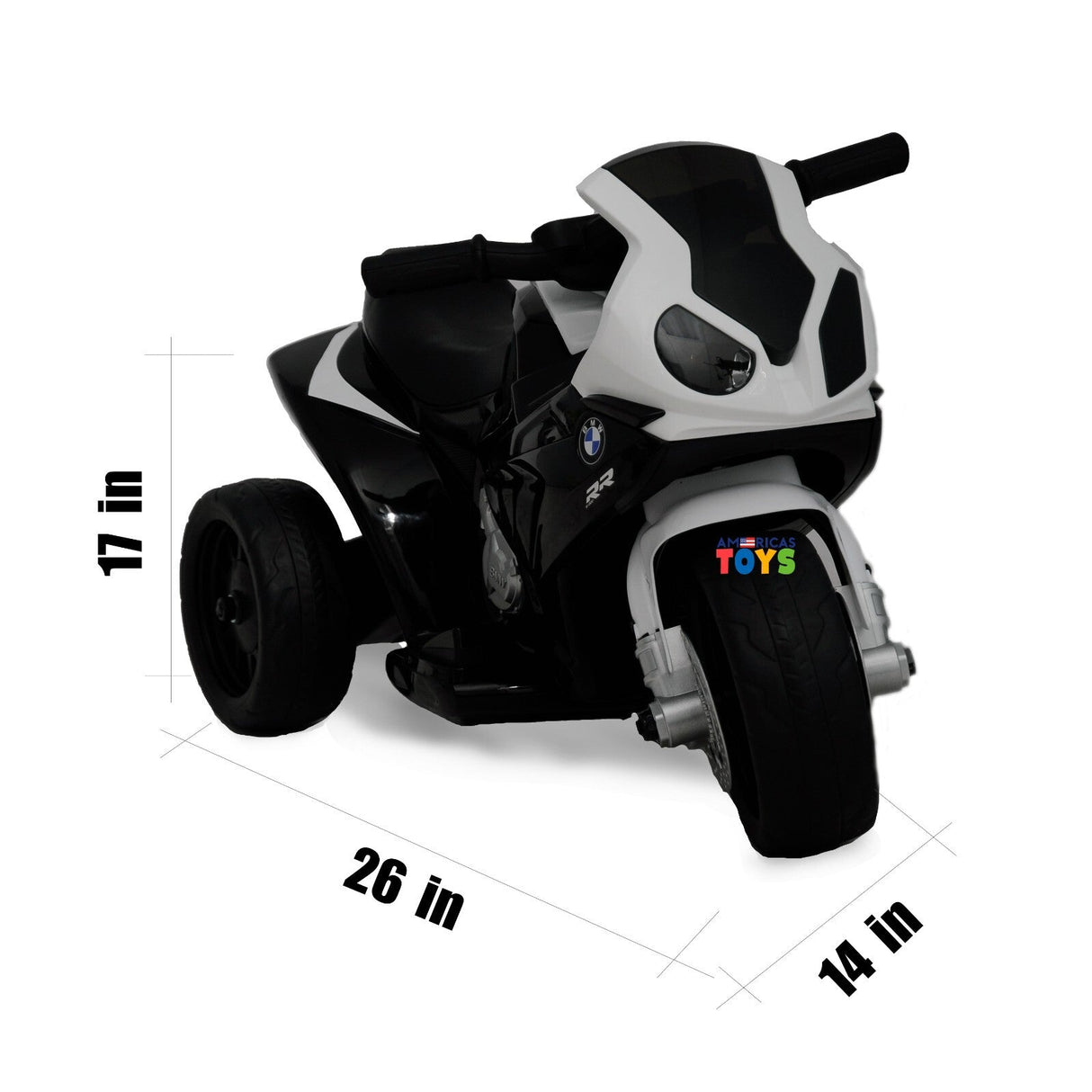 Kids 6V Licensed BMW Ride-On Motorbike Tricycle with MP3 Music in Multiple Colors