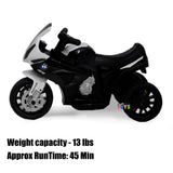 Kids 6V Licensed BMW Ride-On Motorbike Tricycle with MP3 Music in Multiple Colors