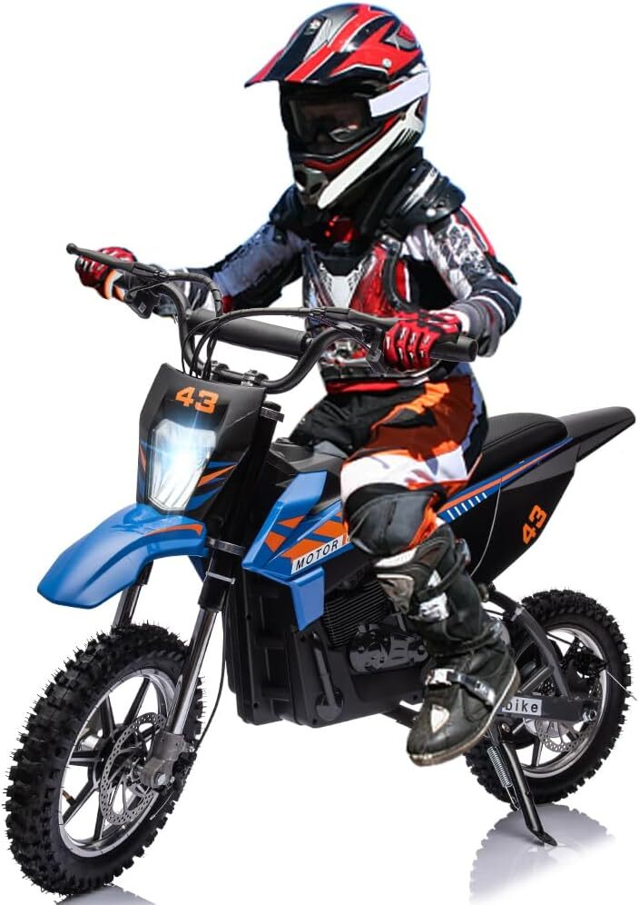 36V Battery-Powered Off-Road Electric Ride-On Motorcycle for Kids