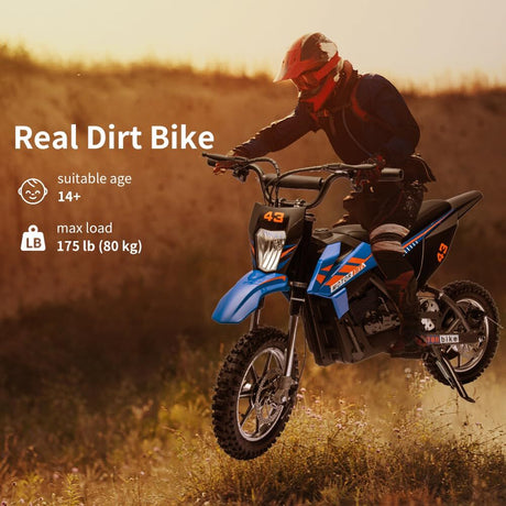 36V Battery-Powered Off-Road Electric Ride-On Motorcycle for Kids