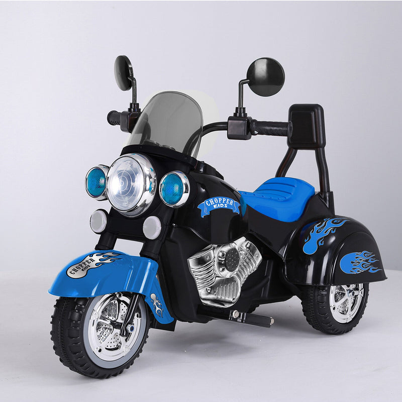Electric 6V 3-Wheel Ride-On Motorcycle with LED Lights for Toddlers and Kids