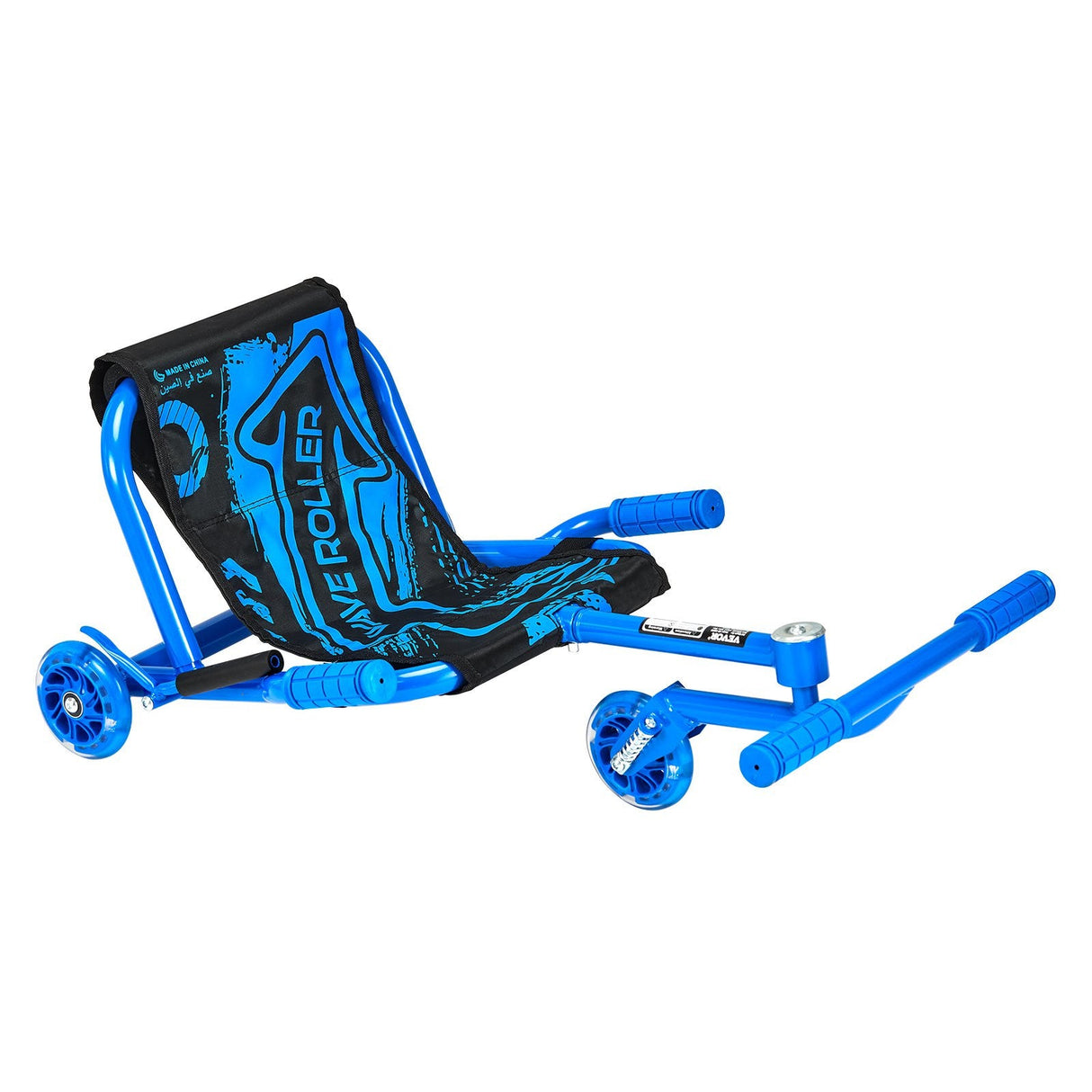Kids Ride-On Drift Scooter Cart with Zig-Zag Motion for Ages 10+ and 198 lbs Capacity