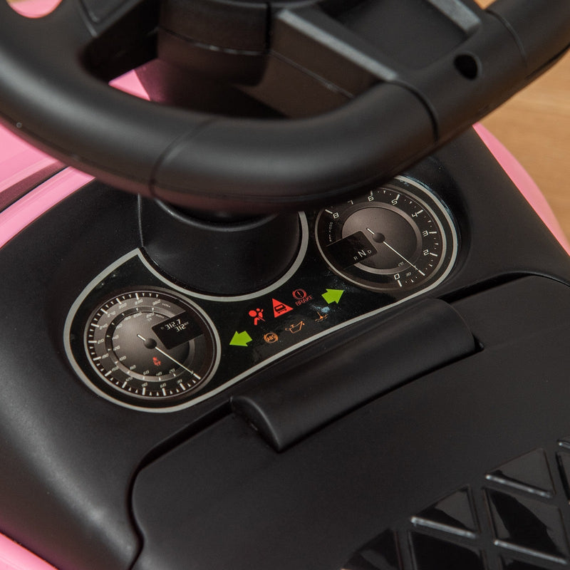 Ride-On Sliding Car with Horn, Music, Lights, and Storage – No Power Needed