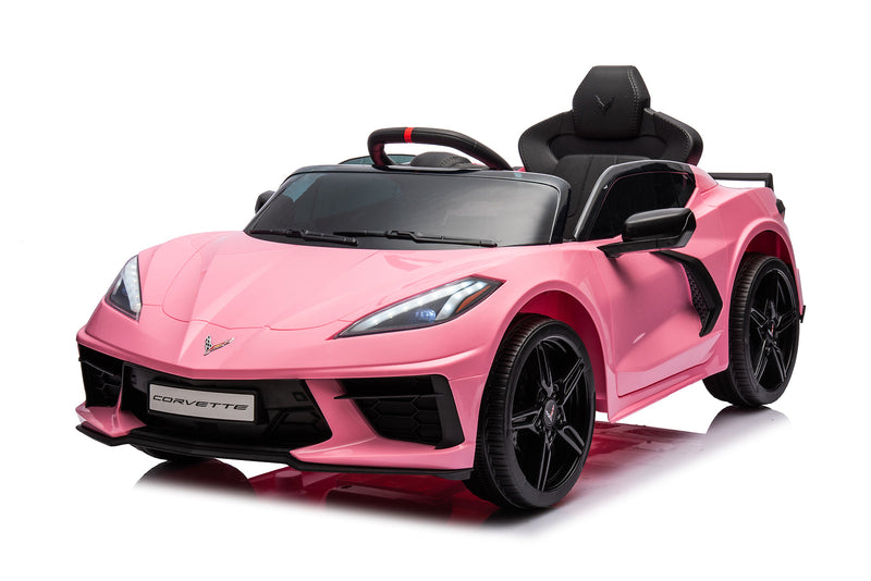 12V Battery-Powered Ride-On Sports Car for Kids Licensed Corvette Model