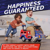 Interactive Monster Truck Ride-On Toy Carrier for Kids Ages 1-3, Supports up to 44 lbs, Unisex
