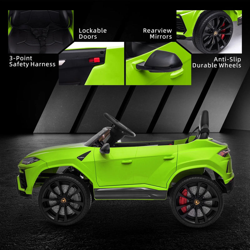 12V Kids' Electric Ride-On Vehicle with Parent Remote Control, Horn, and Radio