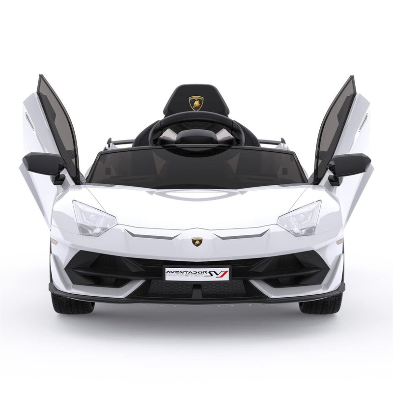 12V Battery-Powered Ride-On Toy for Kids with LED Headlights and Hydraulic Doors