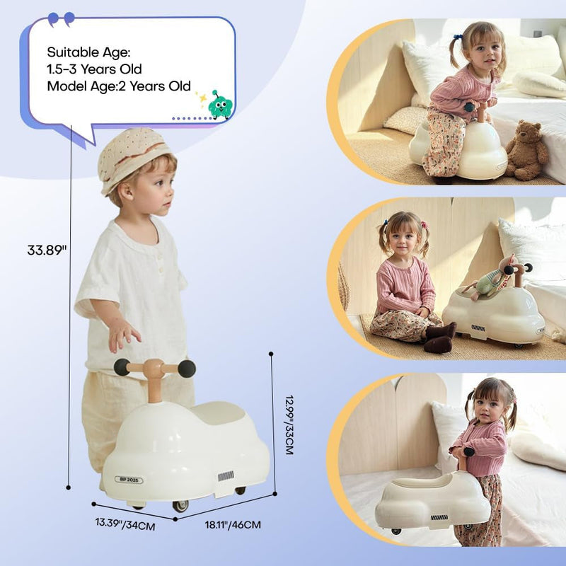 Toddler Ride-On Toy Vehicle for Boys and Girls with Easy Steering and Durable Design