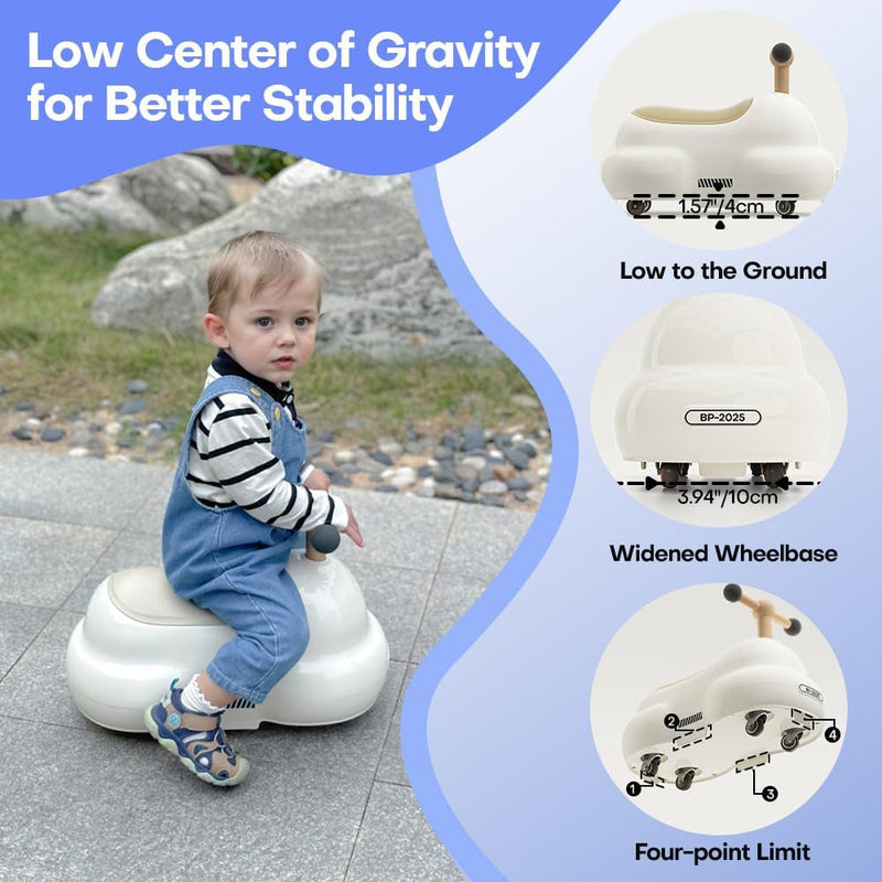 Toddler Ride-On Toy Vehicle for Boys and Girls with Easy Steering and Durable Design