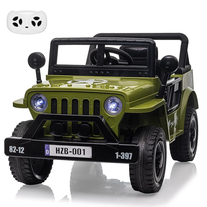 12V Electric Ride-On Truck with Remote Control, LED Lights, and Music