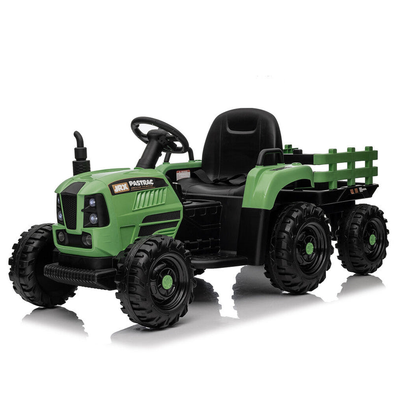 24V 400W Electric Ride-On Tractor Toy with Trailer