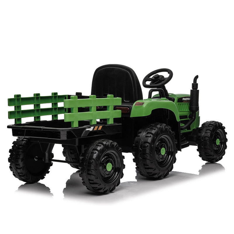 24V 400W Electric Ride-On Tractor Toy with Trailer