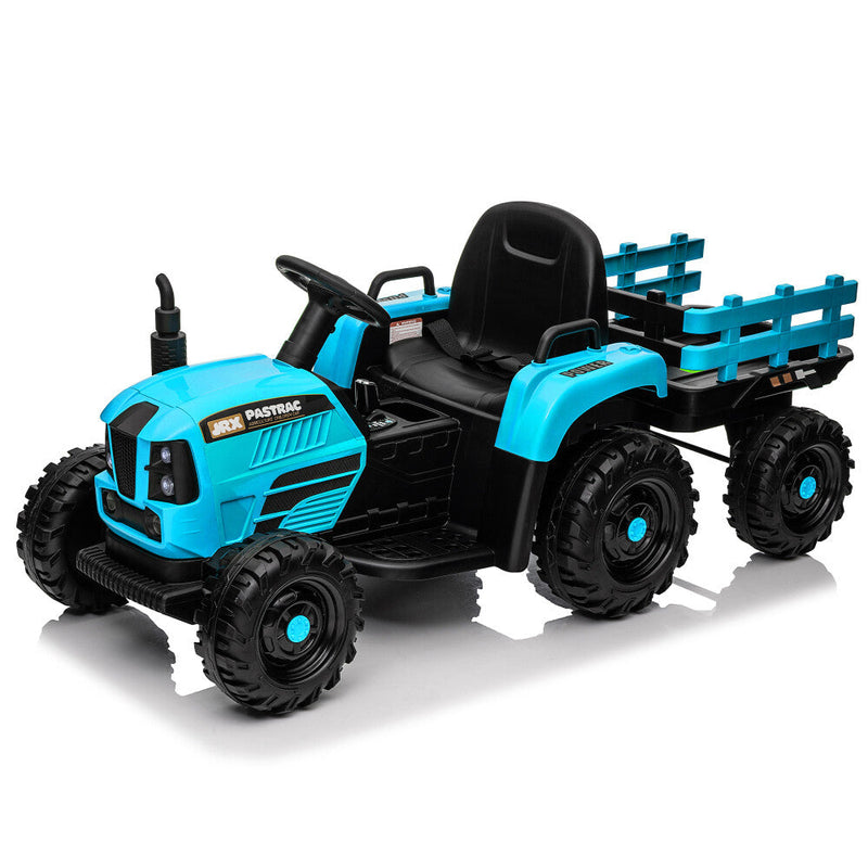 24V 400W Electric Ride-On Tractor Toy with Trailer
