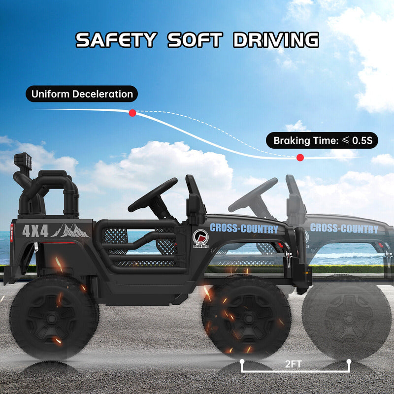 12V Battery-Powered Ride-On Electric Truck Car with Remote Control