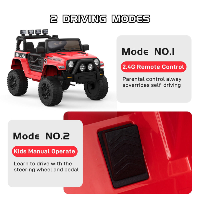 12V Battery-Powered Ride-On Electric Truck Car with Remote Control