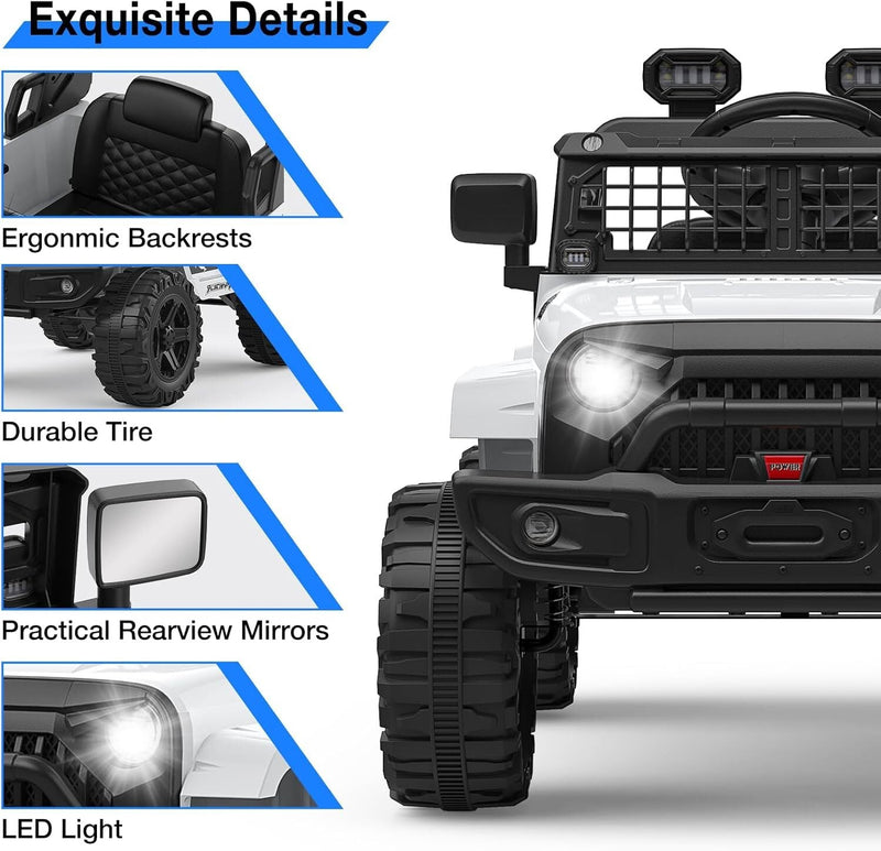 12V Electric Ride-On Truck Car for Kids with Remote Control and Music