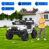12V Kids Electric Ride-On Truck and Car with Parent Remote Control and LED Lights