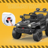 12V Kids Electric Ride-On Truck Car with Remote Control and Spring Suspension