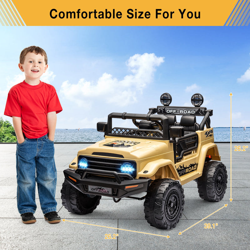 12V Electric Ride-On Truck Car with Parent Remote Control