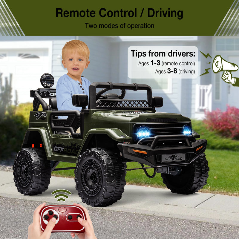 12V Electric Ride-On Truck Car with Parent Remote Control