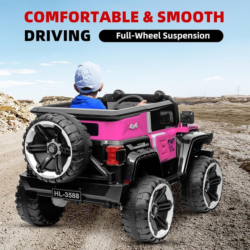 12V Electric Ride-On Truck Car for Kids Ages 3+ with 2.4G Remote Control