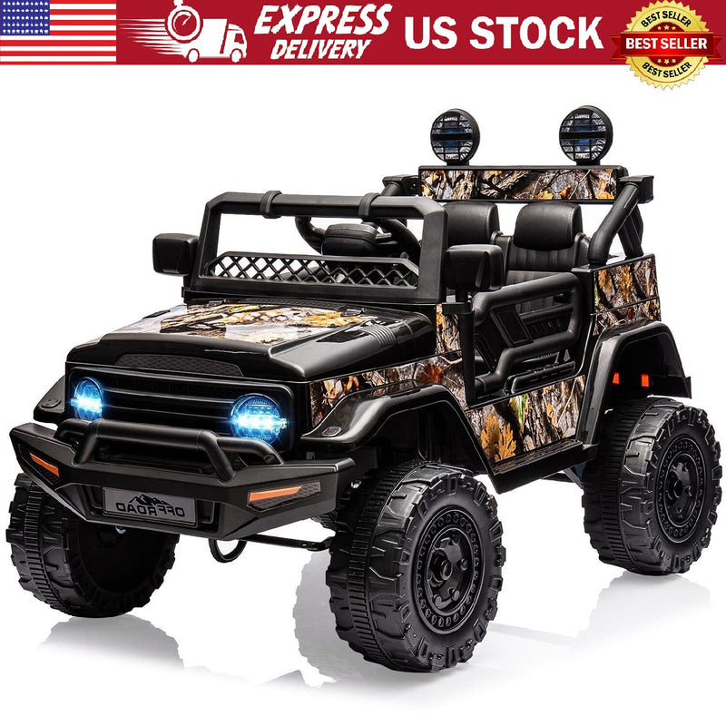 12V Battery-Powered Electric Ride-On Truck Car for Kids with Music and Remote Control