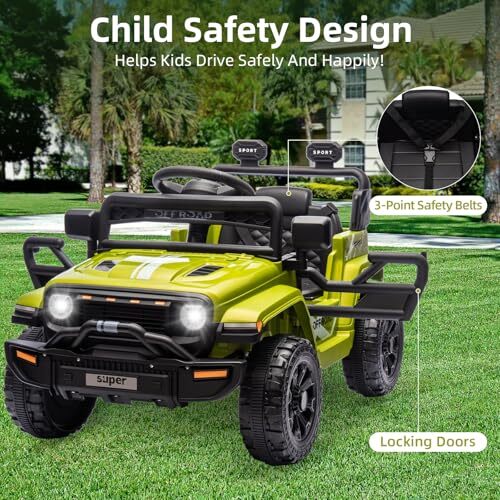 12V Battery-Powered Electric Ride-On Truck for Kids with Remote Control