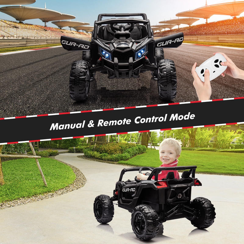 Ride-On UTV Car with Remote Control 200W Motor Spring Suspension Music 24V Battery