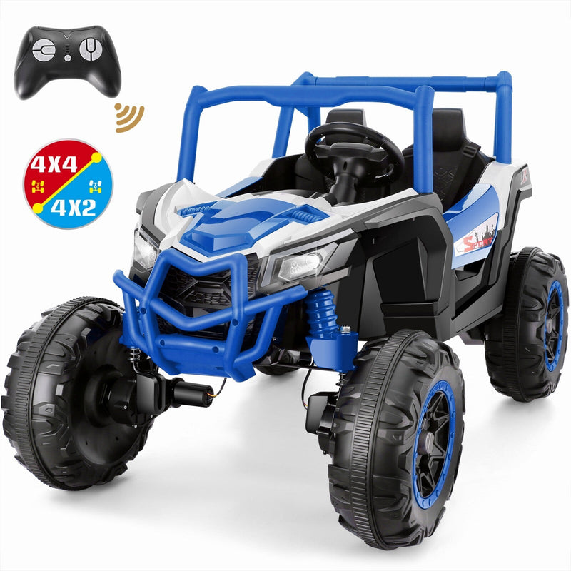 24V 4WD Off-Road Electric Ride-On UTV Car for Kids, 2-Seater with Remote Control and 4x200W Motors