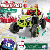 24V 4WD Off-Road Electric Ride-On UTV Car for Kids, 2-Seater with Remote Control and 4x200W Motors