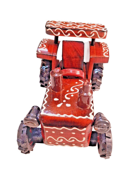 Wooden Ride-On Tractor Toy for Toddlers with 4 Wheels and Functional Design